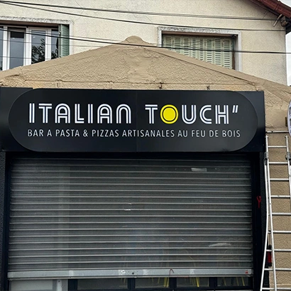 rideau métallique lames pleines pour commerce Paris