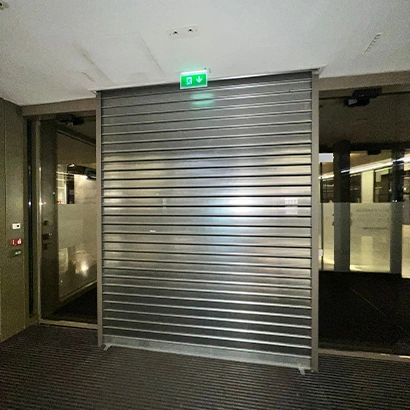 pose rideau métallique pour commerce food Paris