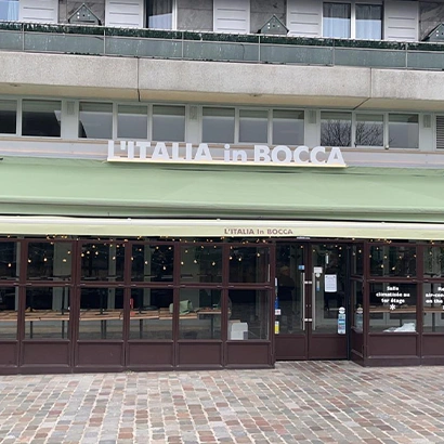 store banne restaurant L’Italia In Bocca Paris pose enseigne